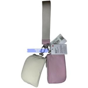 Lululemon - Dual Pouch Wristlet (White Opal/Pink Peony)